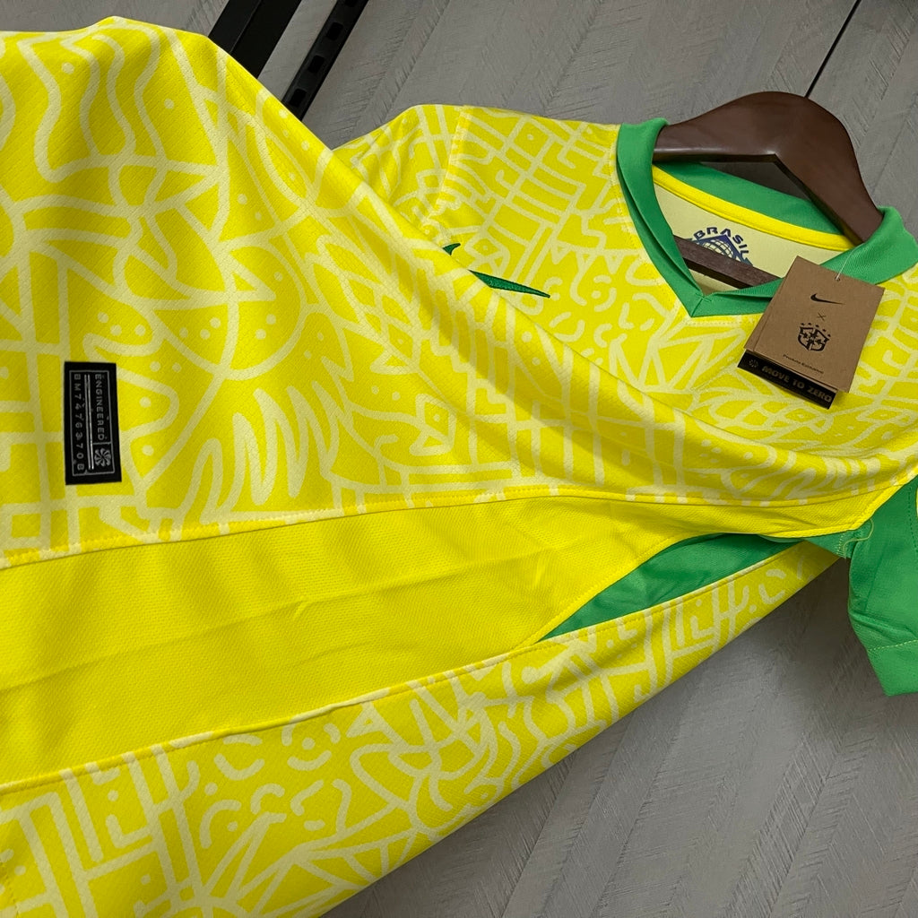 Camisa Brasil Home 24/25 Torcedor Feminina - Amarela