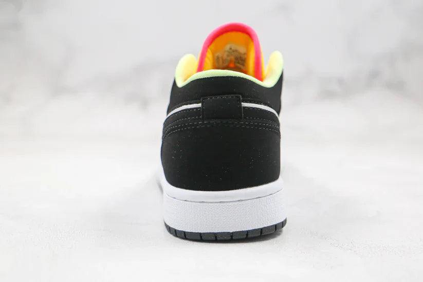 Jordan 1 Low Black Aurora Green Laser Orange