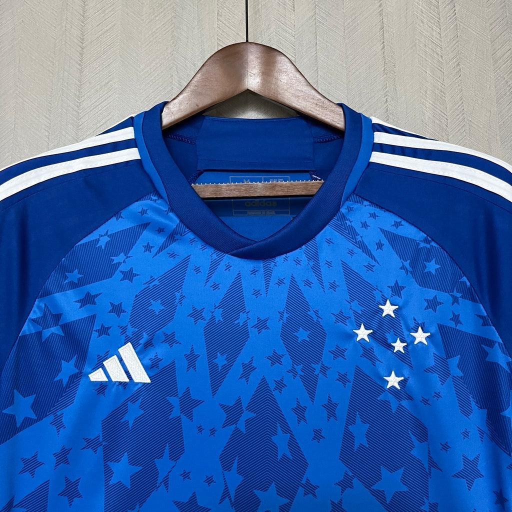 Camisa Cruzeiro Home 24/25 Torcedor Adidas Feminina - Azul