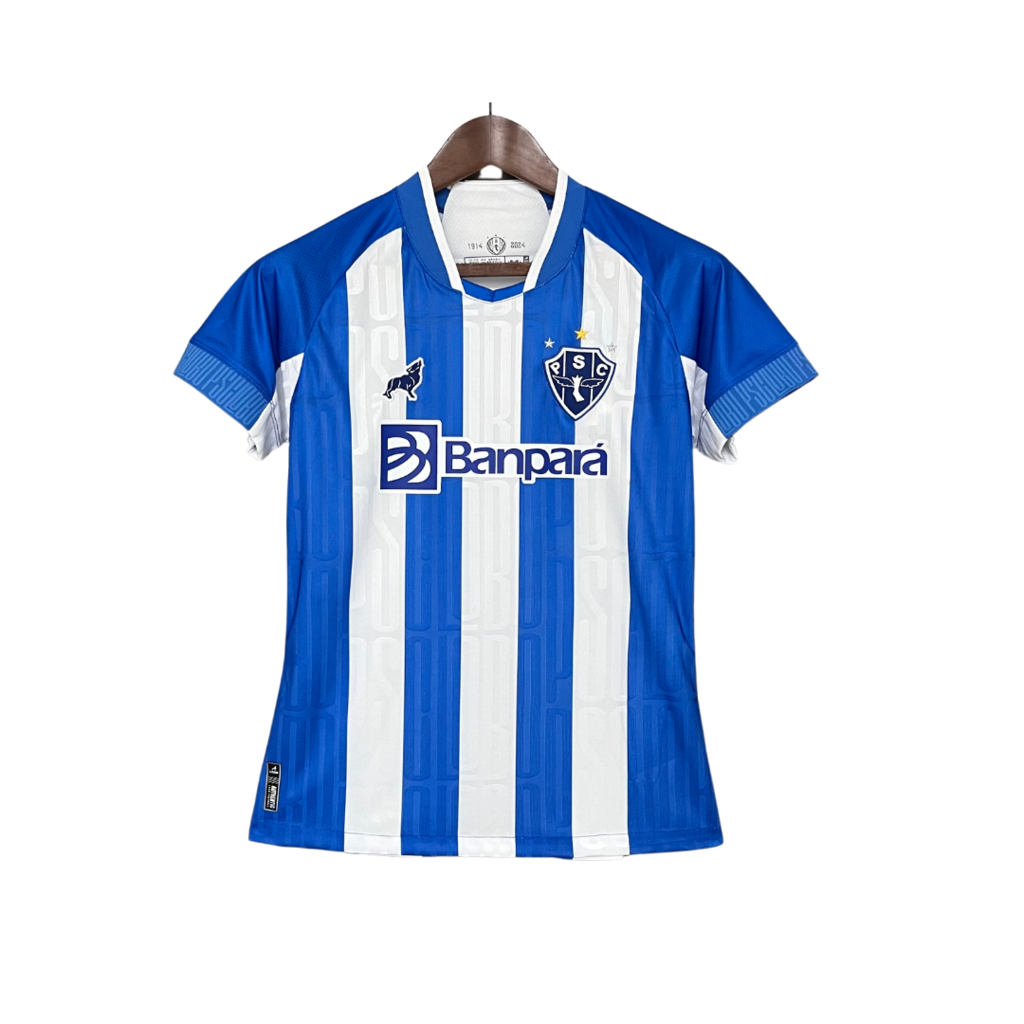 Camisa Paysandu Home 24/25 Torcedor Feminina - Azul+Branco
