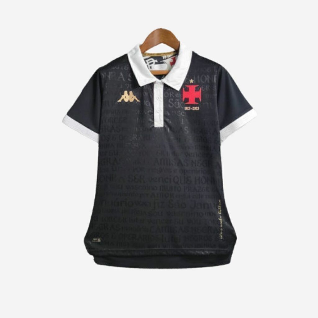 Camisa Vasco da Gama Away 23/24 Feminina Torcedor - Preto