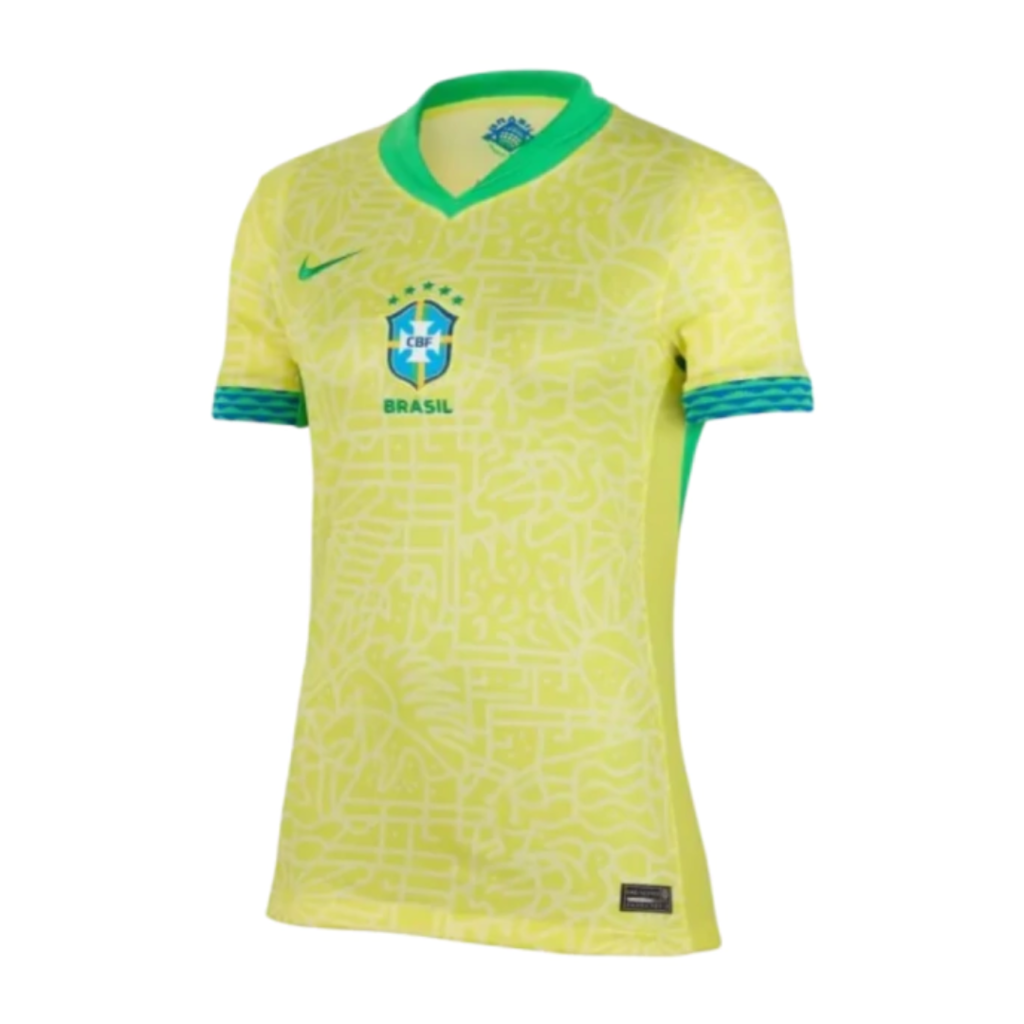 Camisa Brasil Home 24/25 Torcedor Feminina - Amarela
