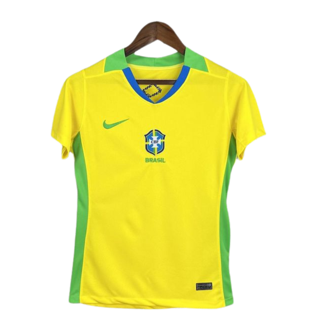 Camisa Brasil Home 25/26 Torcedor Feminina - Amarelo