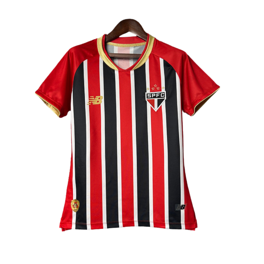 Camisa São Paulo Away 25/26 Torcedor Feminina - Vermelho