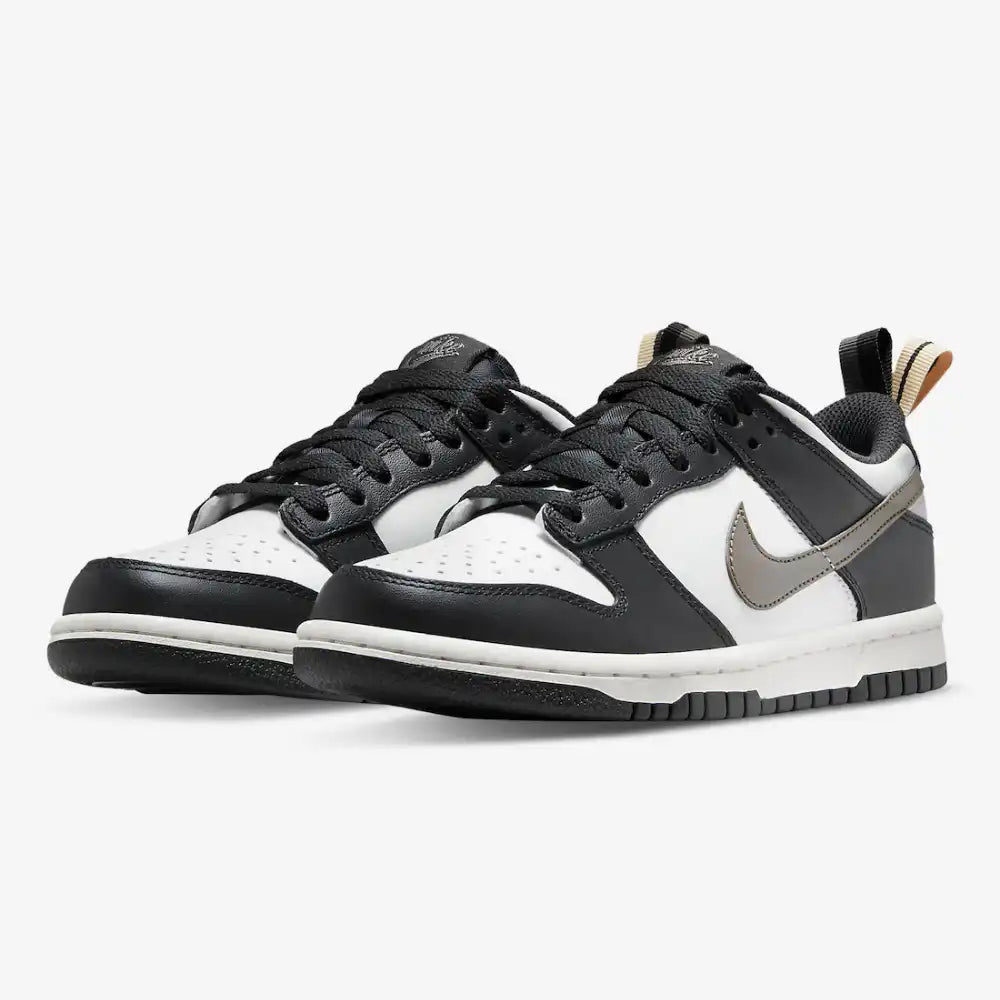 Nike Dunk Low GS Black/White Metallic