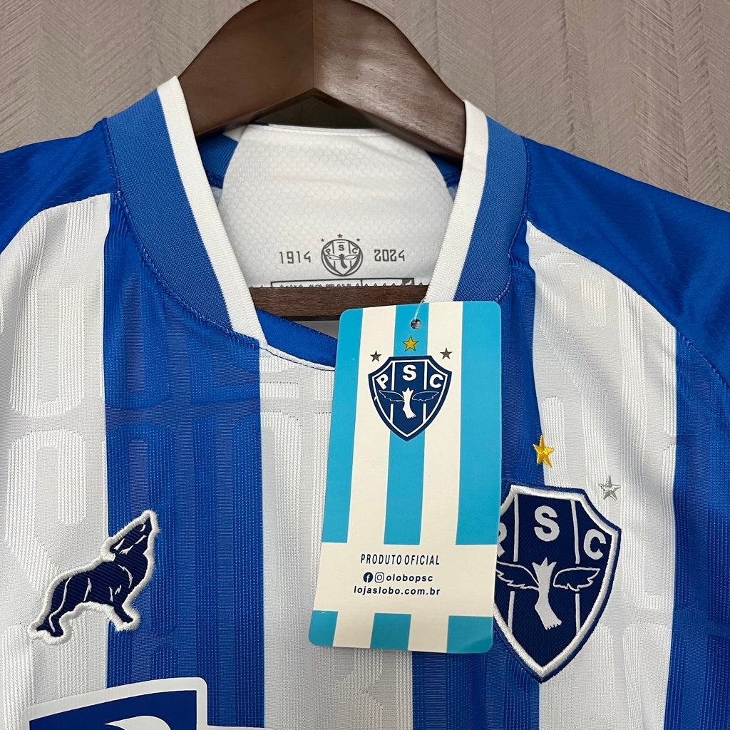 Camisa Paysandu Home 24/25 Torcedor Feminina - Azul+Branco