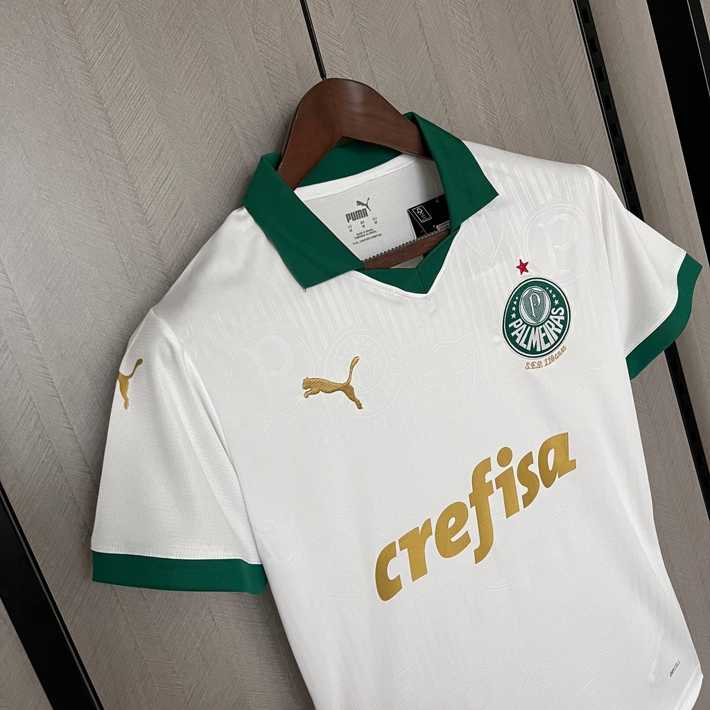 Camisa Palmeiras Away 24/25 Torcedor Puma Feminina - Branco