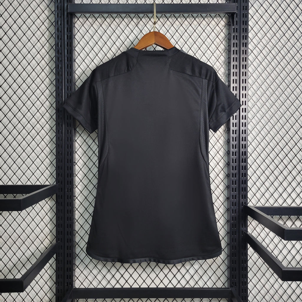 Camisa Real Madrid Away 23/24 Torcedor Adidas Feminina - Preta