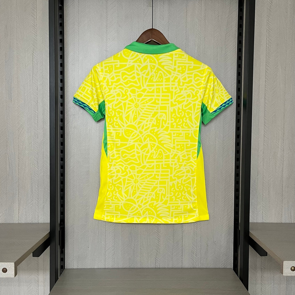 Camisa Brasil Home 24/25 Torcedor Feminina - Amarela