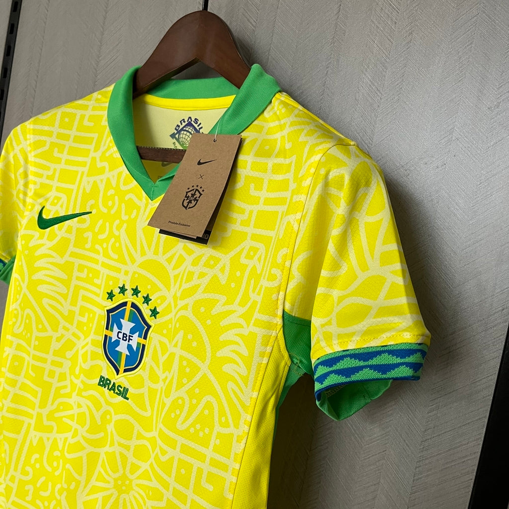Camisa Brasil Home 24/25 Torcedor Feminina - Amarela