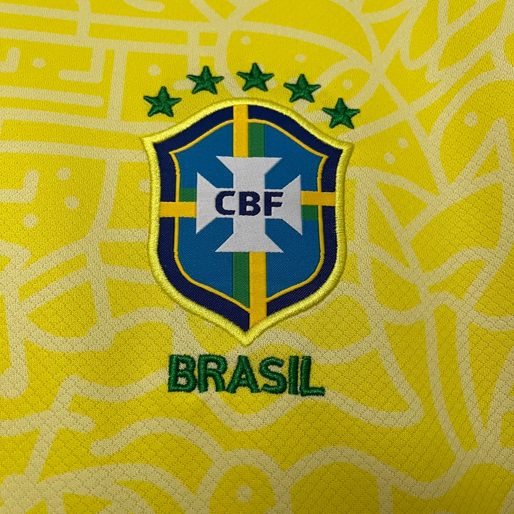 Camisa Brasil Home 24/25 Torcedor Feminina - Amarela