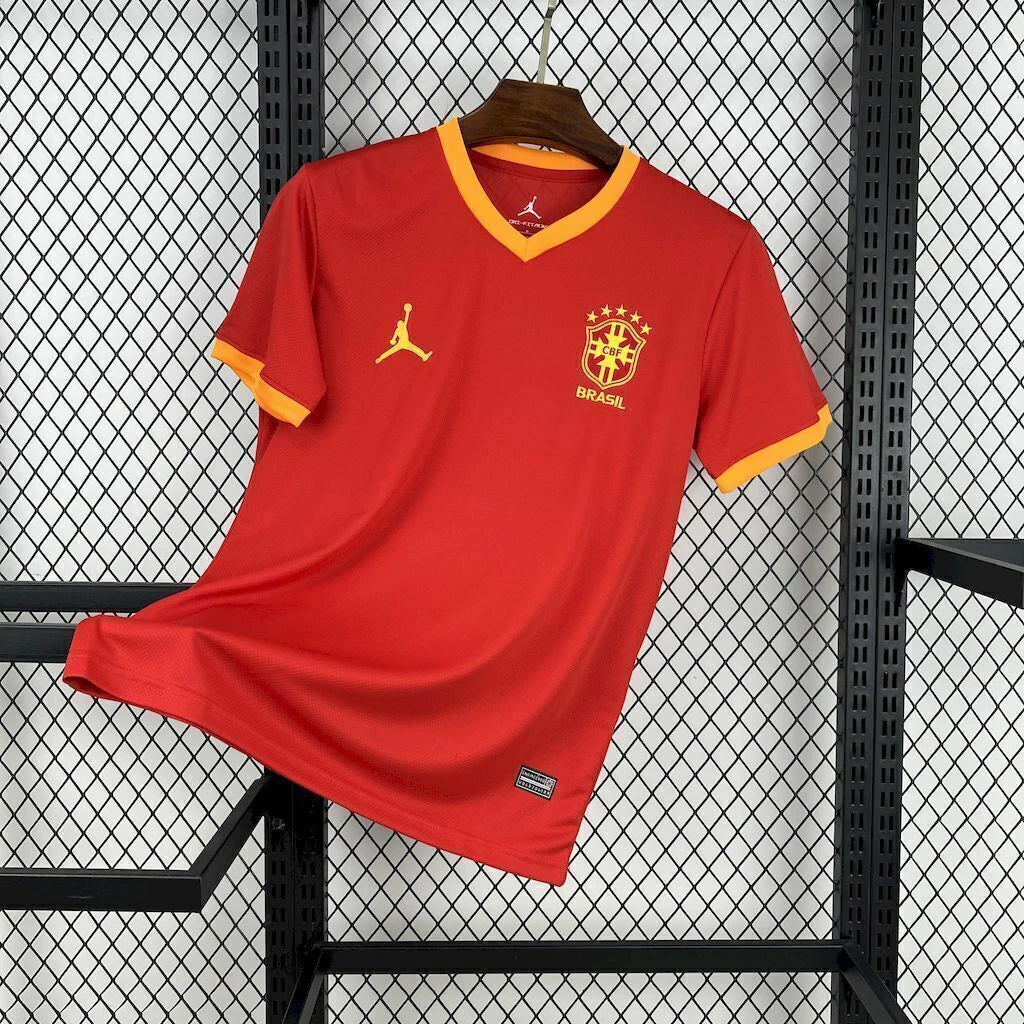 Camisa Seleção Brasil Vermelha - 2025