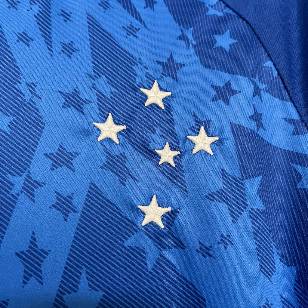 Camisa Cruzeiro Home 24/25 Torcedor Adidas Feminina - Azul