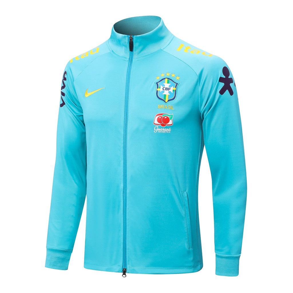 Jaqueta Brasil 2022/23 Pré-Jogo Azul Claro Masculino