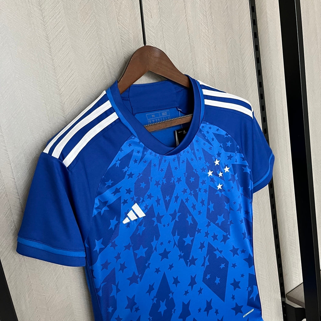Camisa Cruzeiro Home 24/25 Torcedor Adidas Feminina - Azul