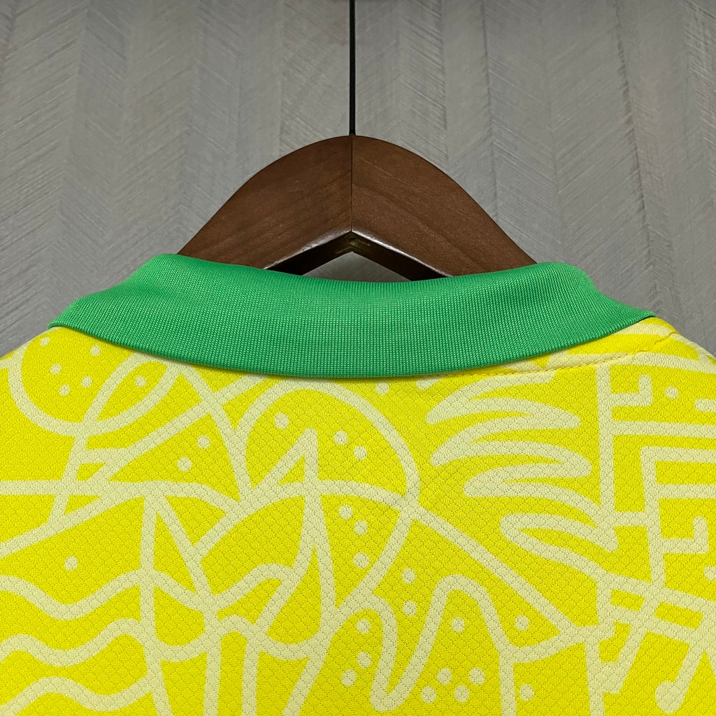 Camisa Brasil Home 24/25 Torcedor Feminina - Amarela
