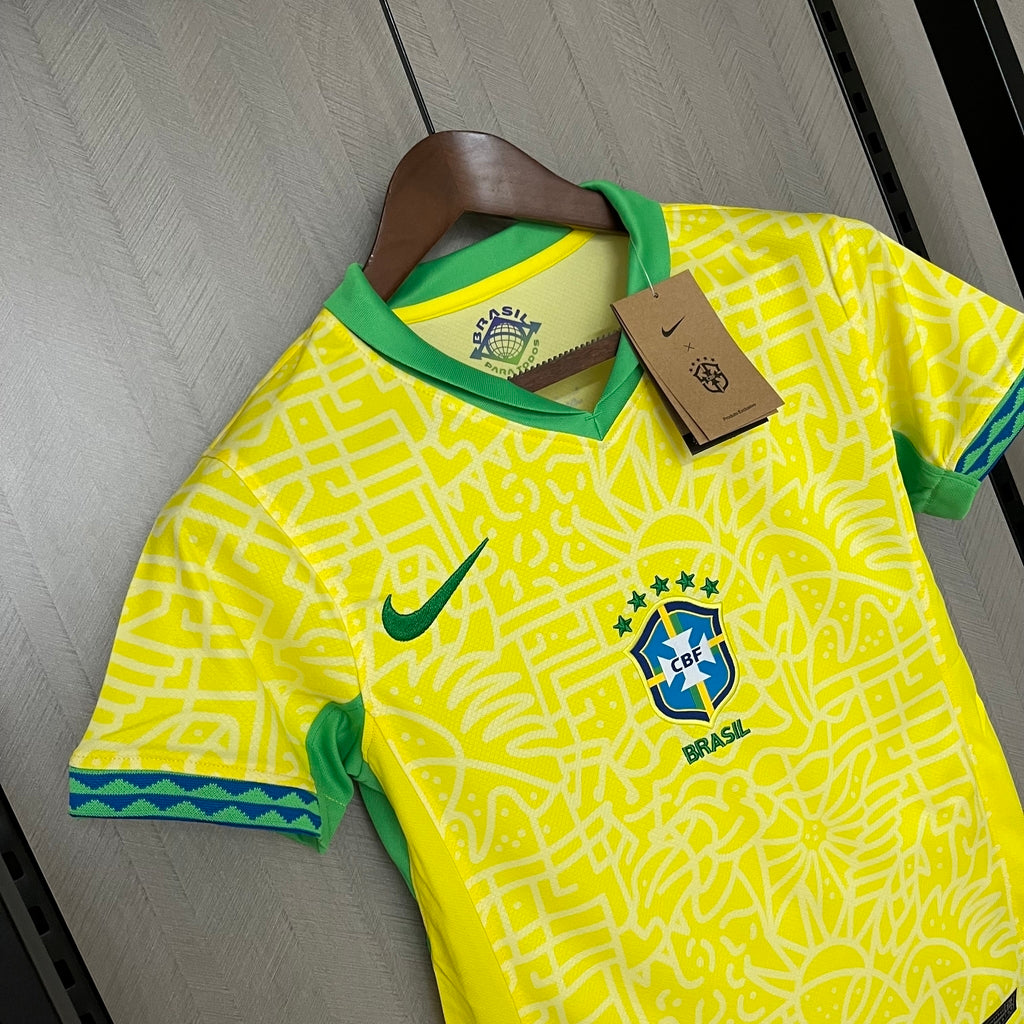 Camisa Brasil Home 24/25 Torcedor Feminina - Amarela