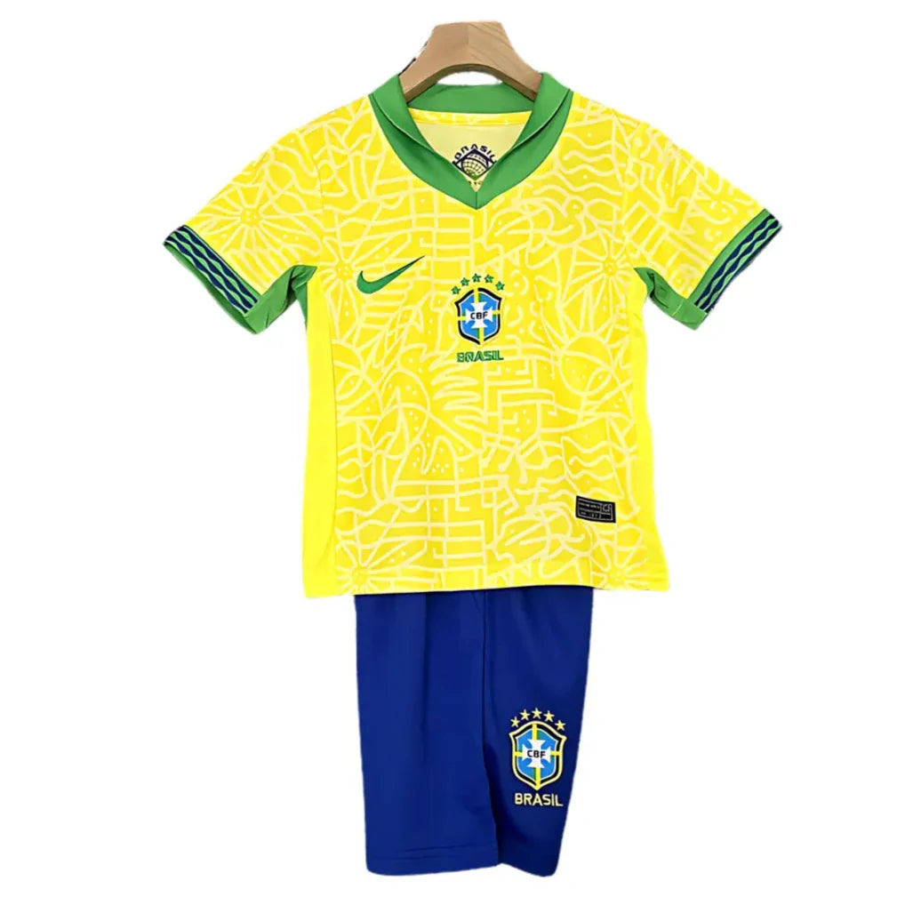 Camisa Seleção Brasil 2024/25 Home - Kit Torcedor Infantil