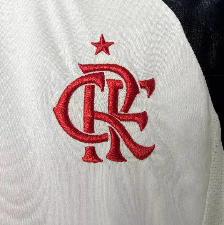 Camisa Flamengo 2025 Away Branco - Kit Torcedor Infantil