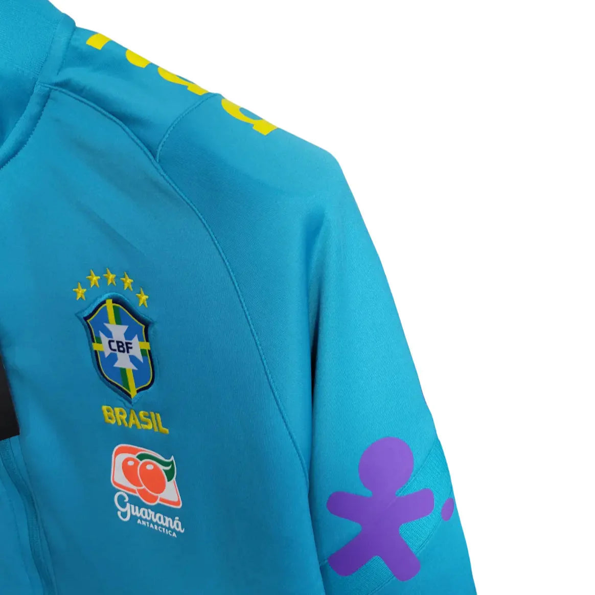 Jaqueta Brasil 2022/23 Pré-Jogo Azul Claro Masculino