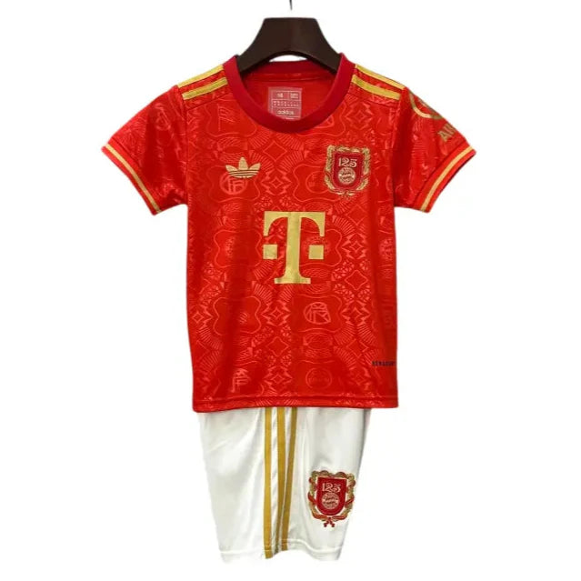 Kit Infantil Bayern de Munique 2024/25 – 125º Aniversário – Edição Limitada