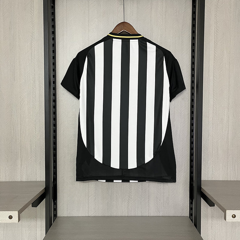Camisa Atlético Mineiro Home 25/26 Torcedor Feminina - Preto+Branco