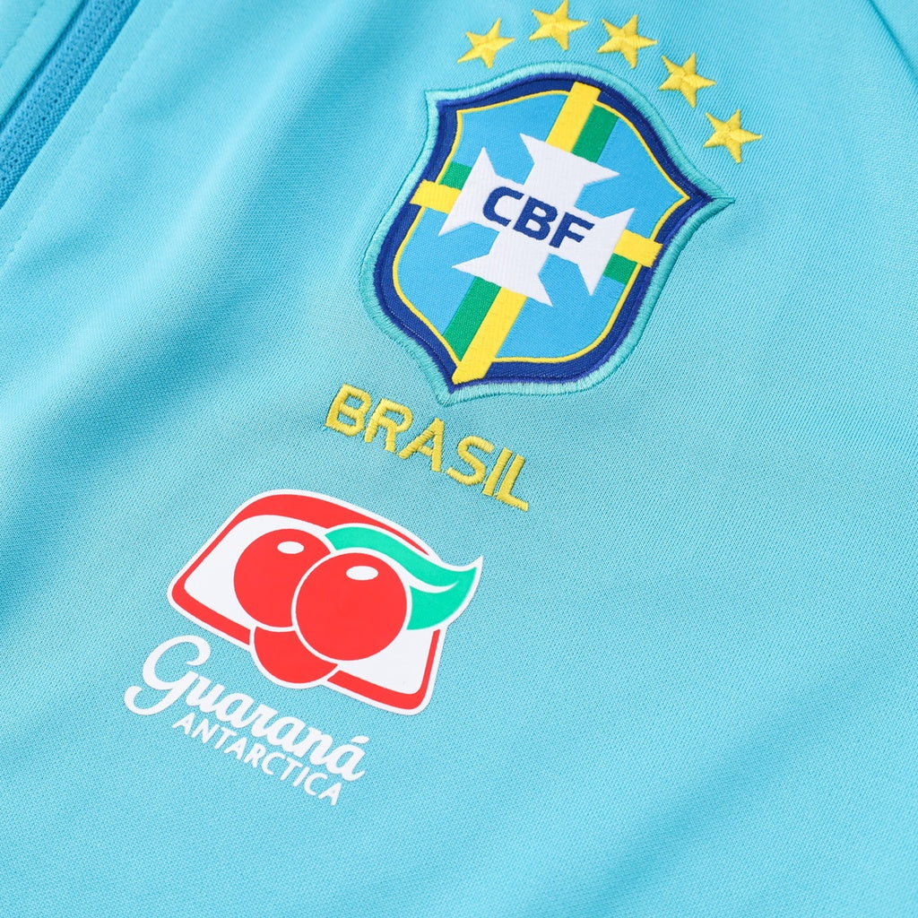 Jaqueta Brasil 2022/23 Pré-Jogo Azul Claro Masculino
