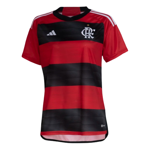 Camisa Flamengo 2023/24 Feminina I Vermelha e Preta Adidas