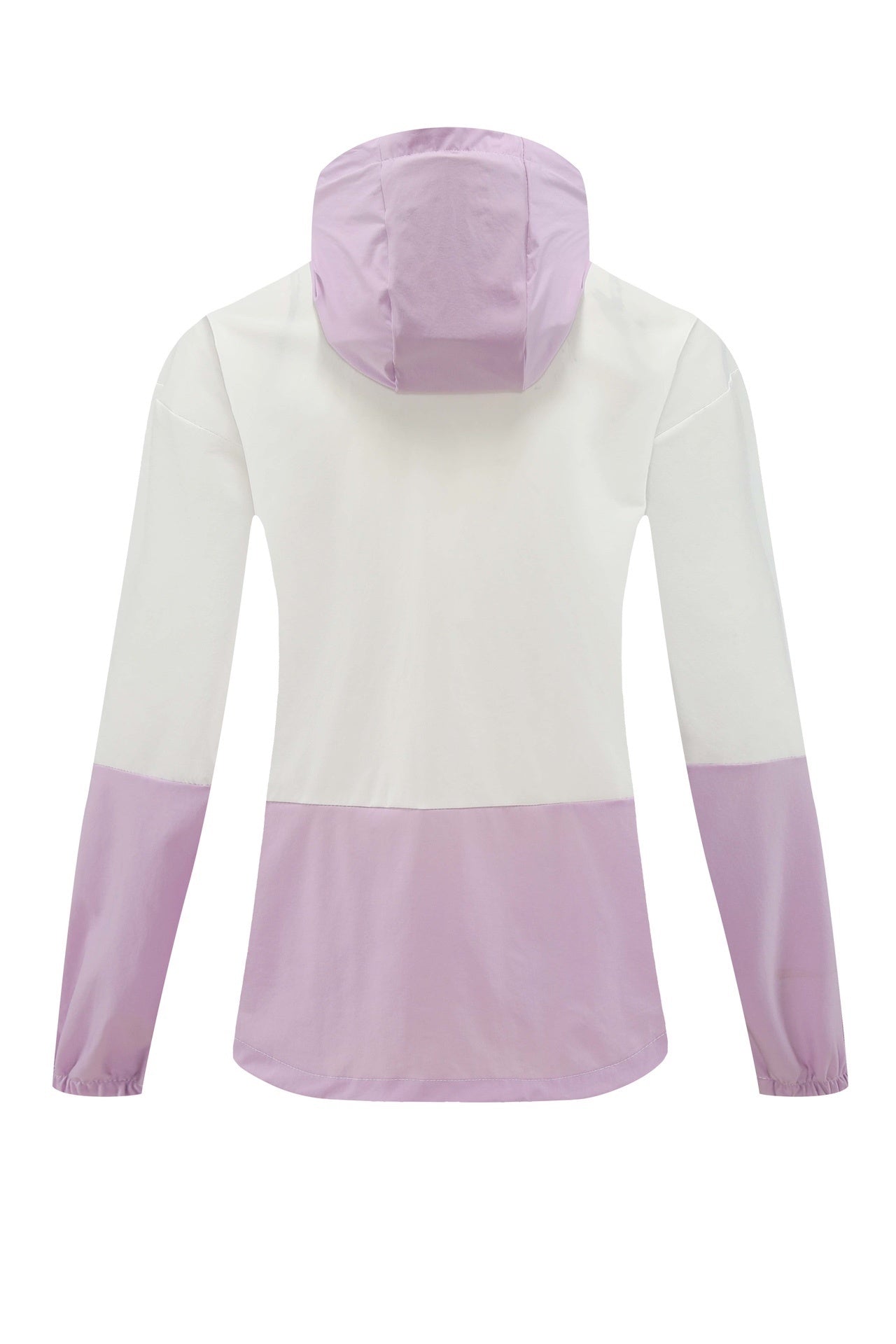Jaqueta esportiva leve com capuz • Estilo color-block • Secagem rápida