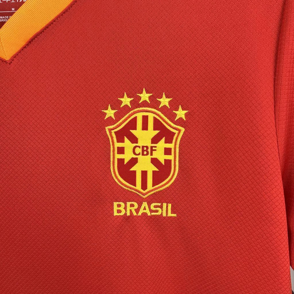 Camisa Seleção Brasil Vermelha - 2025