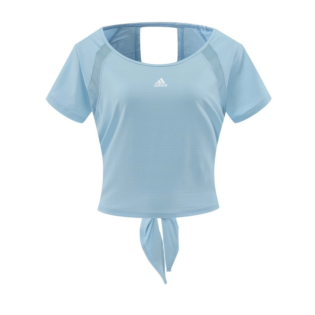 Camiseta Feminina Esportiva com Nó Frontal