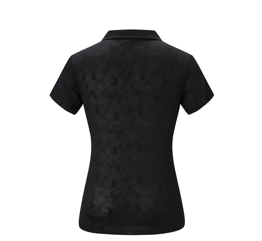 Polo Esportiva Feminina Preta – Estilo, Versatilidade e Conforto