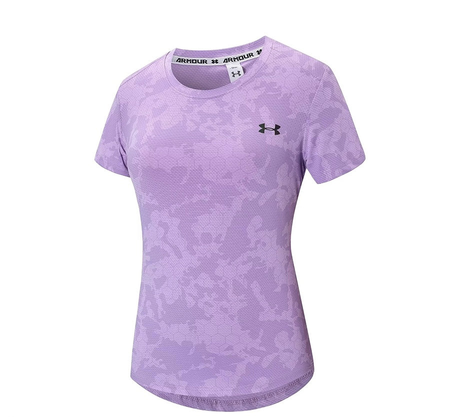 Camiseta Esportiva Feminina Camuflada – Estilo, Conforto e Performance