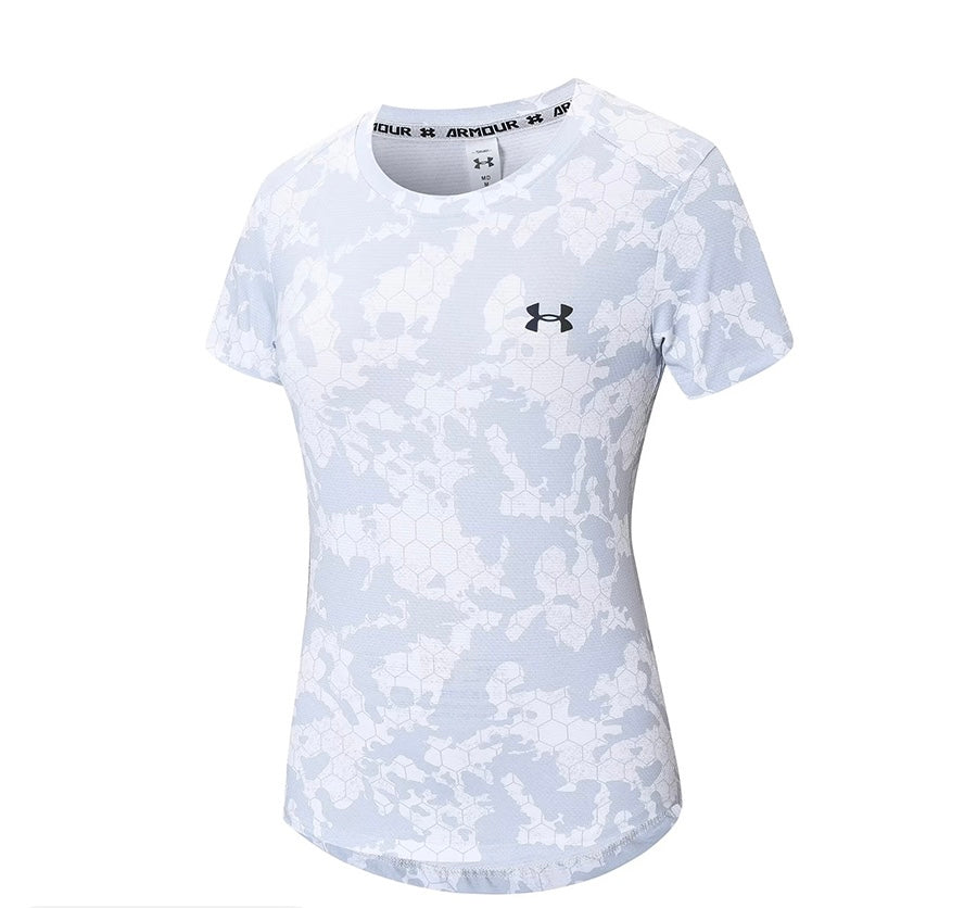 Camiseta Esportiva Feminina Camuflada – Estilo, Conforto e Performance